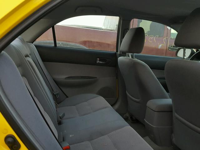 1YVFP80C835M04776 - 2003 MAZDA 6 I YELLOW photo 6