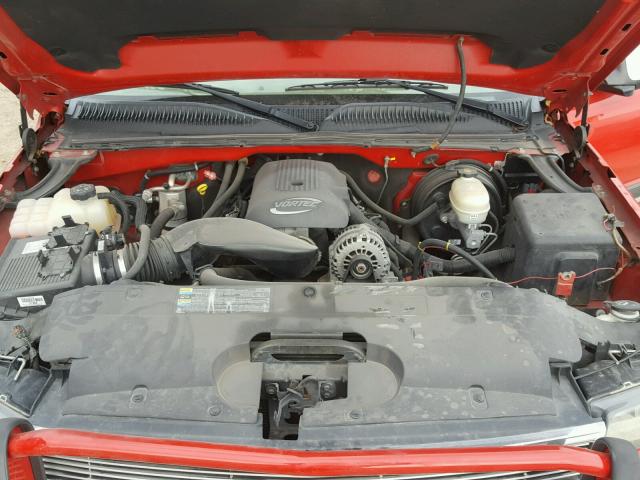 1GCEK19Z07Z117834 - 2007 CHEVROLET SILVERADO RED photo 7