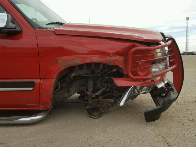 1GCEK19Z07Z117834 - 2007 CHEVROLET SILVERADO RED photo 9