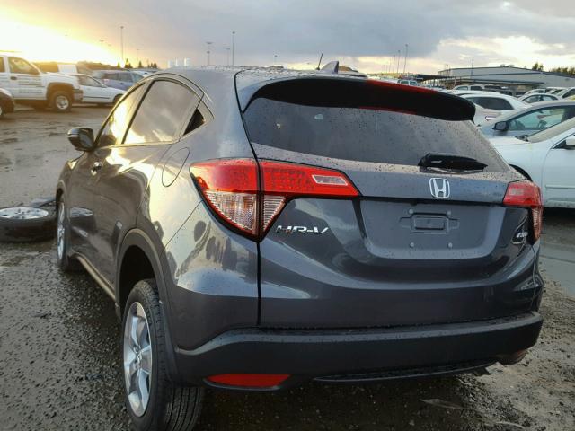 3CZRU6H54HG705738 - 2017 HONDA HR-V EX GRAY photo 3