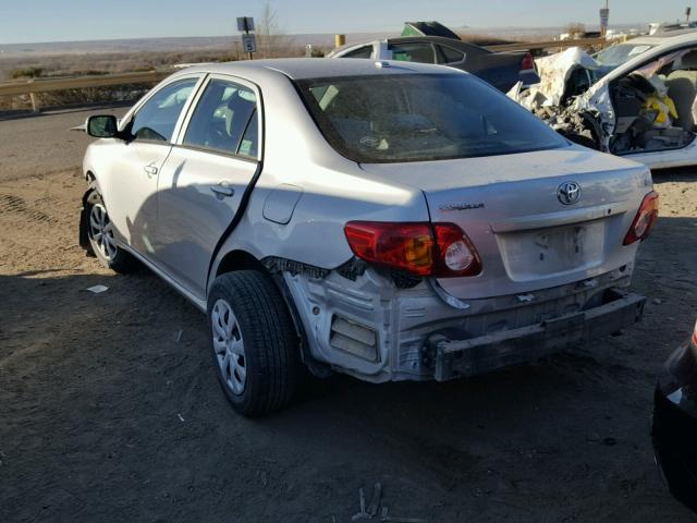 2T1BU4EEXAC356343 - 2010 TOYOTA COROLLA BA GRAY photo 3