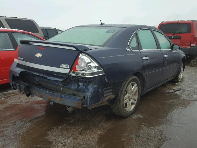 2G1WU58R379402277 - 2007 CHEVROLET IMPALA LTZ BLUE photo 4