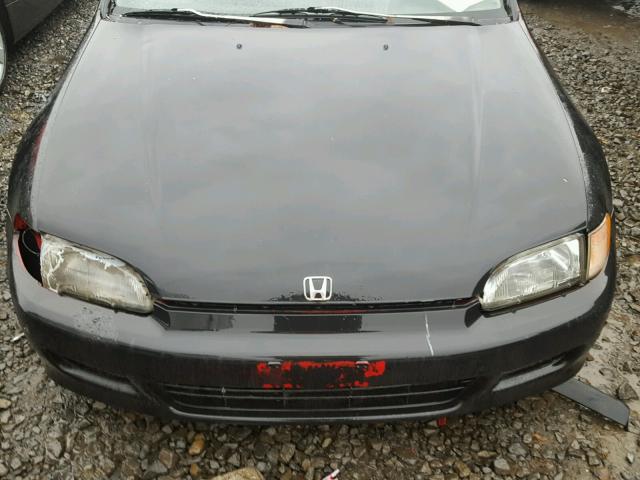 2HGEJ2144PH511010 - 1993 HONDA CIVIC DX BLACK photo 7