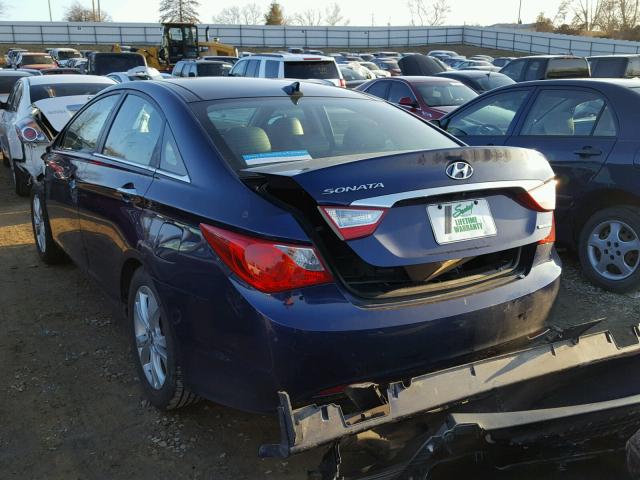 5NPEC4AC0DH516543 - 2013 HYUNDAI SONATA SE PURPLE photo 3