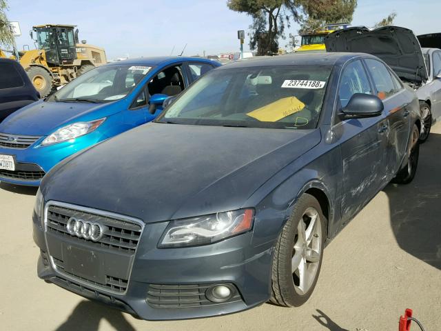 WAUMF98K19N037307 - 2009 AUDI A4 PRESTIG GRAY photo 2