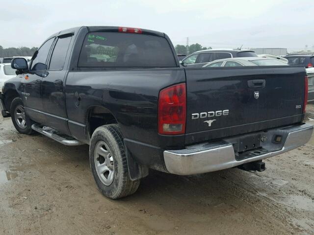 1D7HA18N03S147472 - 2003 DODGE RAM 1500 S BLACK photo 3