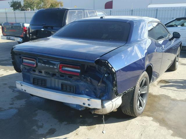 2C3CDZAGXGH153657 - 2016 DODGE CHALLENGER BLUE photo 4