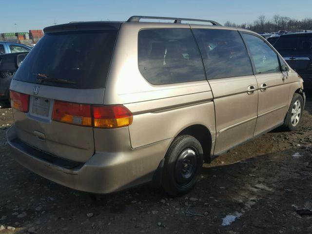 5FNRL186X3B101470 - 2003 HONDA ODYSSEY EX BEIGE photo 4