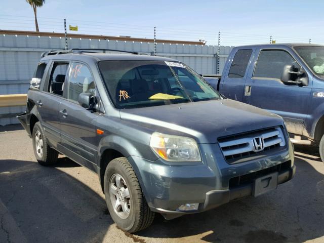 2HKYF18426H513146 - 2006 HONDA PILOT EX BLUE photo 1