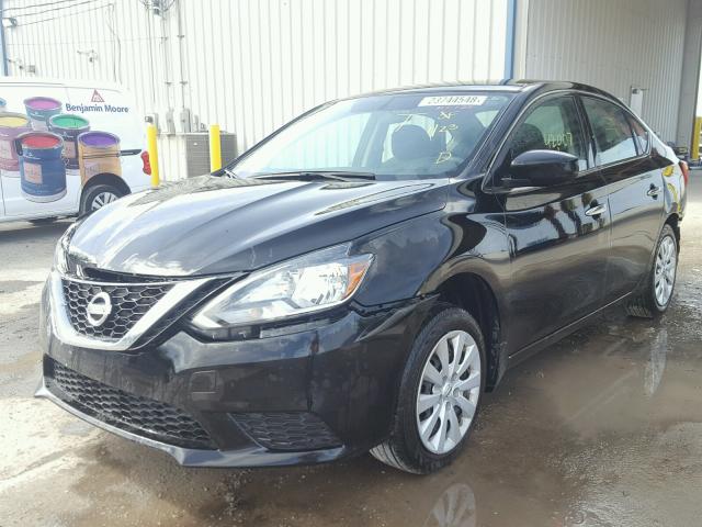 3N1AB7AP6GL640507 - 2016 NISSAN SENTRA S BLACK photo 2