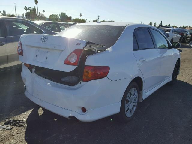 1NXBU40E79Z054770 - 2009 TOYOTA COROLLA BA WHITE photo 4