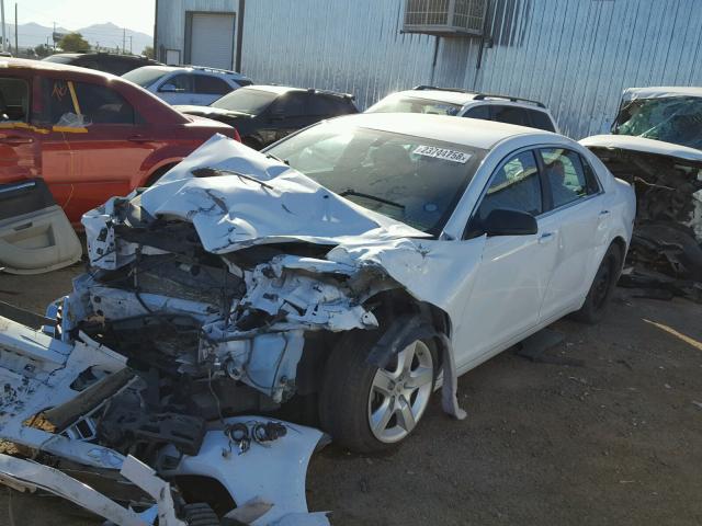 1G1ZA5EU2BF282972 - 2011 CHEVROLET MALIBU LS WHITE photo 2