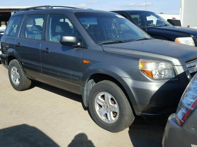 5FNYF18137B031761 - 2007 HONDA PILOT LX GRAY photo 1