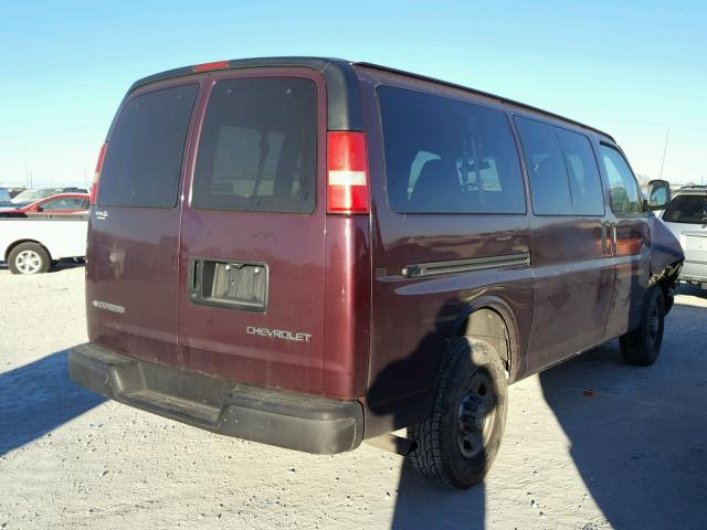 1GAGG25U931139875 - 2003 CHEVROLET EXPRESS G2 MAROON photo 4