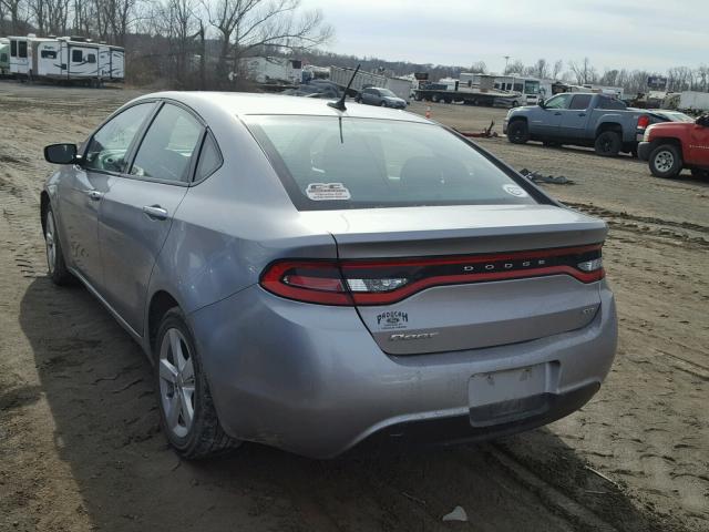 1C3CDFBB3FD140536 - 2015 DODGE DART SXT GRAY photo 3