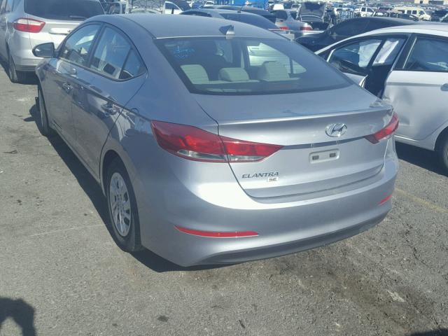 5NPD74LF9HH145962 - 2017 HYUNDAI ELANTRA SE GRAY photo 3