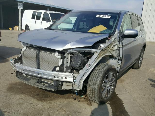 5FNYF5H35GB024934 - 2016 HONDA PILOT EX SILVER photo 2