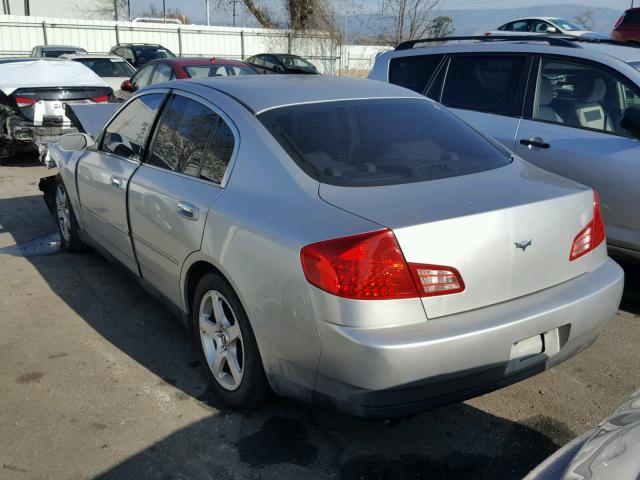 JNKCV51E03M328665 - 2003 INFINITI G35 SILVER photo 3