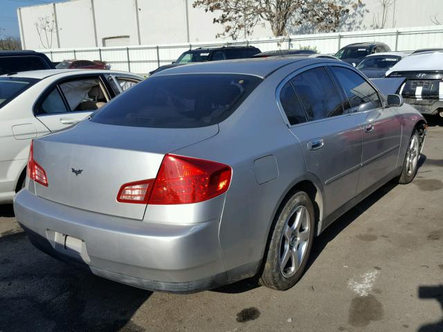 JNKCV51E03M328665 - 2003 INFINITI G35 SILVER photo 4