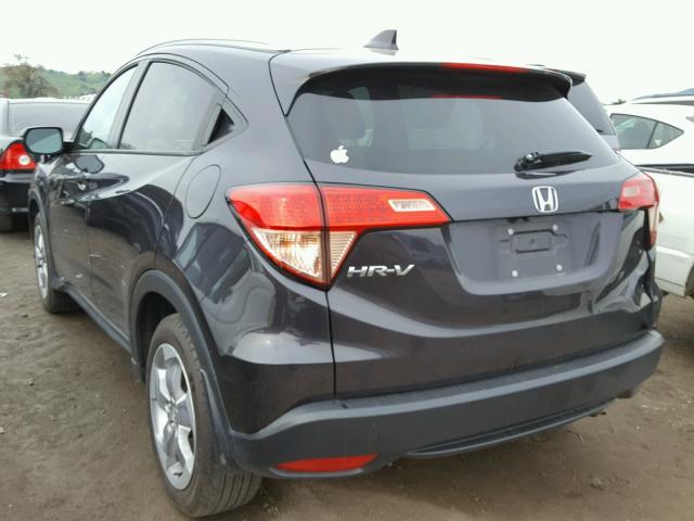 3CZRU5H77HM703236 - 2017 HONDA HR-V EXL PURPLE photo 3