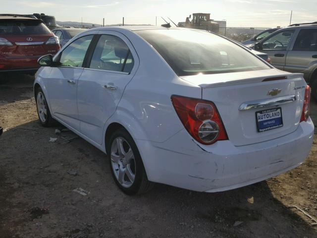 1G1JE5SH5E4120293 - 2014 CHEVROLET SONIC LTZ WHITE photo 3