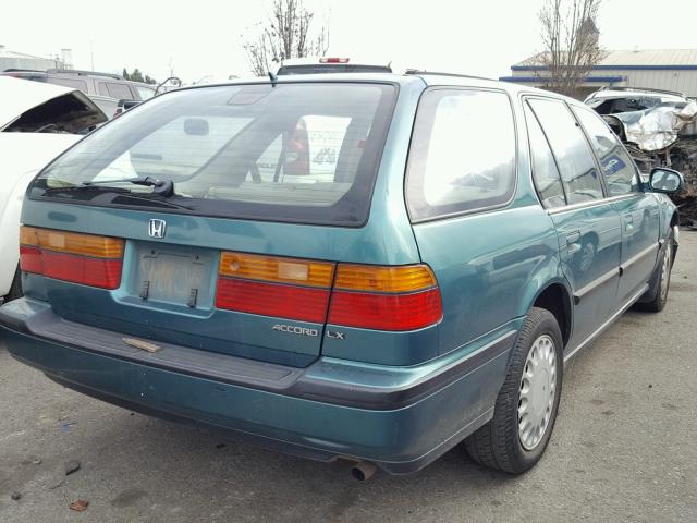 1HGCB9757PA004713 - 1993 HONDA ACCORD LX GREEN photo 4