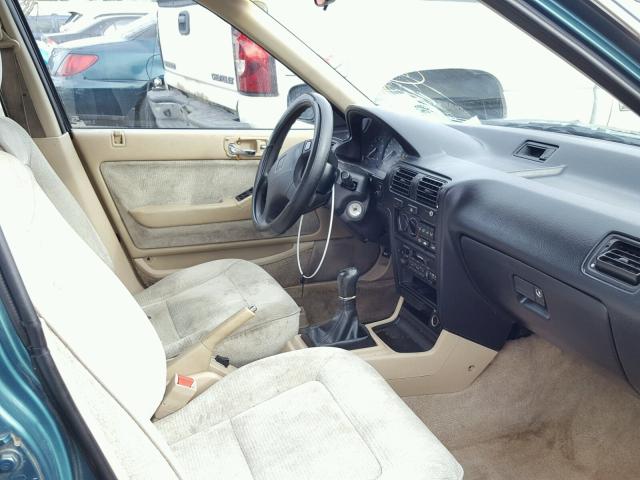 1HGCB9757PA004713 - 1993 HONDA ACCORD LX GREEN photo 5