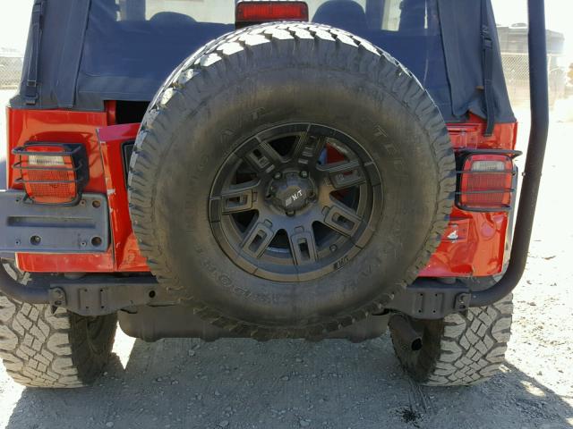 1J4FA39S32P726503 - 2002 JEEP WRANGLER / RED photo 10