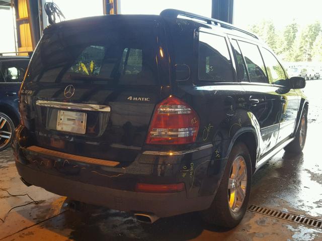 4JGBF71E58A364586 - 2008 MERCEDES-BENZ GL 450 4MA BLACK photo 4