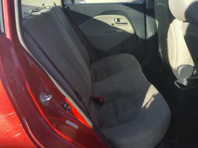 KNADM4A35E6384400 - 2014 KIA RIO LX Կարմիր լուսանկար 6