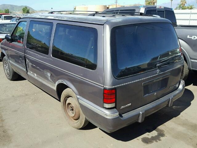 1B4GK44R0PX658523 - 1993 DODGE GRAND CARA GRAY photo 3