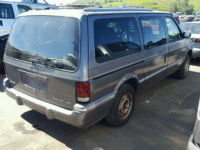 1B4GK44R0PX658523 - 1993 DODGE GRAND CARA GRAY photo 4