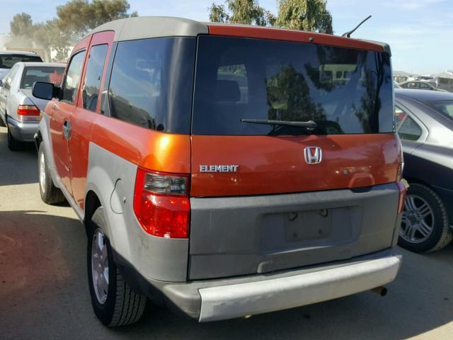 5J6YH17603L018345 - 2003 HONDA ELEMENT EX ORANGE photo 3