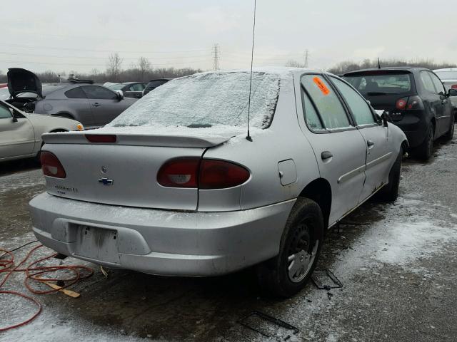 1G1JF5246Y7177745 - 2000 CHEVROLET CAVALIER L SILVER photo 4