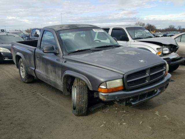 1B7FL16X62S719143 - 2002 DODGE DAKOTA BAS GRAY photo 1