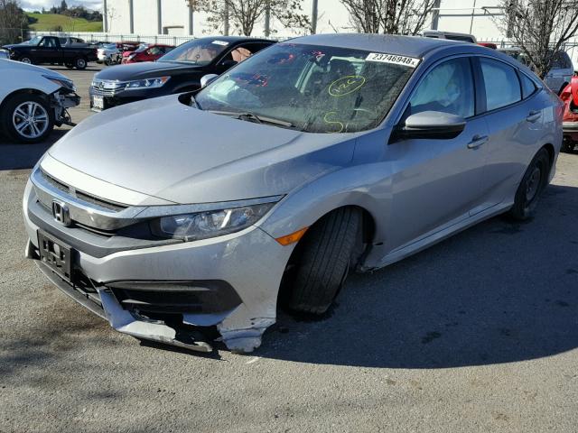 2HGFC2F54HH510182 - 2017 HONDA CIVIC LX SILVER photo 2