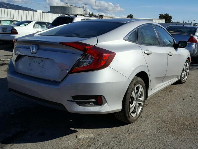 2HGFC2F54HH510182 - 2017 HONDA CIVIC LX SILVER photo 4