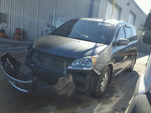 5FNRL3H78AB080197 - 2010 HONDA ODYSSEY EX GRAY photo 2