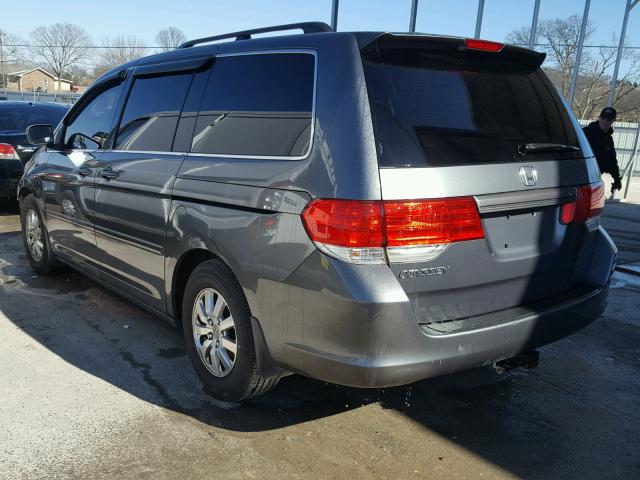 5FNRL3H78AB080197 - 2010 HONDA ODYSSEY EX GRAY photo 3