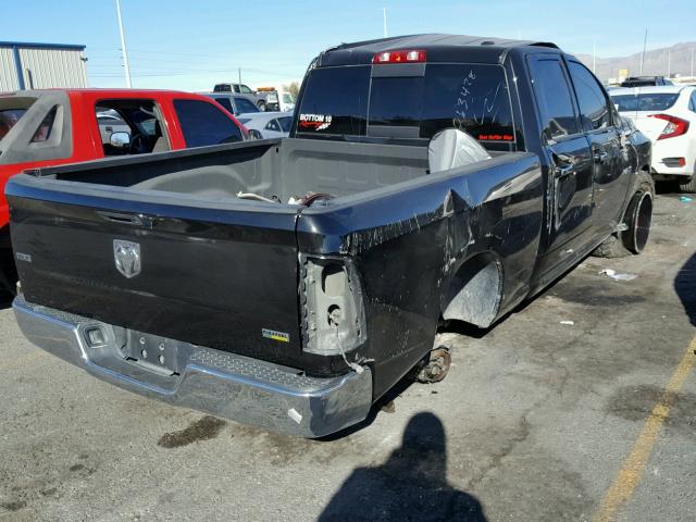 1D7RB1GP5AS151390 - 2010 DODGE RAM 1500 BLACK photo 4