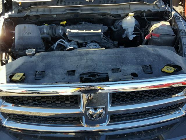 1D7RB1GP5AS151390 - 2010 DODGE RAM 1500 BLACK photo 7