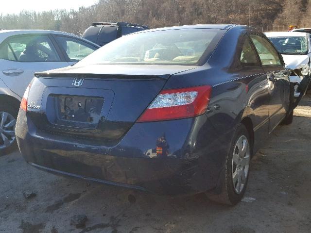 2HGFG11636H582986 - 2006 HONDA CIVIC LX BLUE photo 4