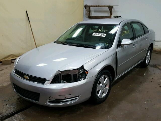 2G1WT55N179366349 - 2007 CHEVROLET IMPALA LT SILVER photo 2