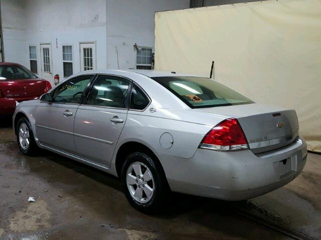 2G1WT55N179366349 - 2007 CHEVROLET IMPALA LT SILVER photo 3