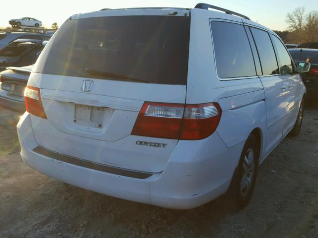 5FNRL38745B048353 - 2005 HONDA ODYSSEY EX WHITE photo 4