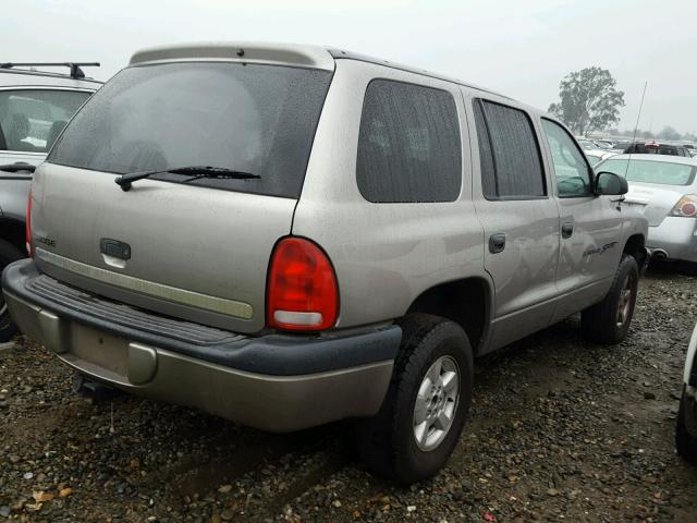 1B4HS28N81F588637 - 2001 DODGE DURANGO SILVER photo 4