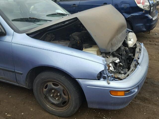 1Y1SK5261SZ076614 - 1995 GEO PRIZM BASE BLUE photo 9