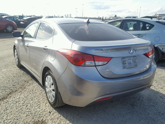 KMHDH4AE9CU429156 - 2012 HYUNDAI ELANTRA GL SILVER photo 3