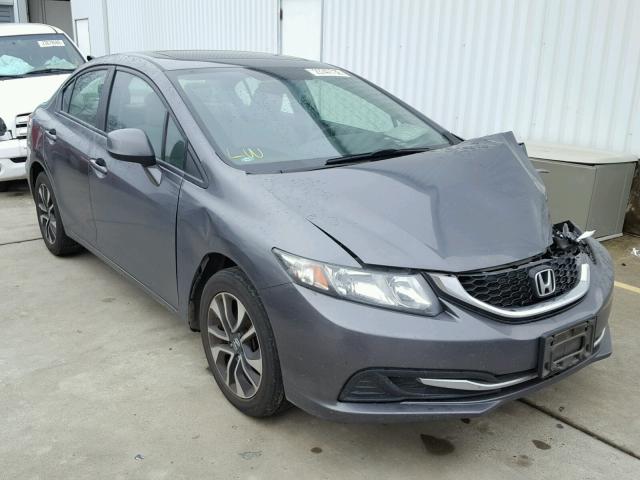 19XFB2F80DE243138 - 2013 HONDA CIVIC EX GRAY photo 1