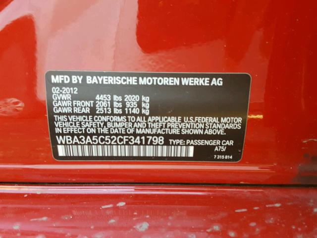 WBA3A5C52CF341798 - 2012 BMW 328 I RED photo 10